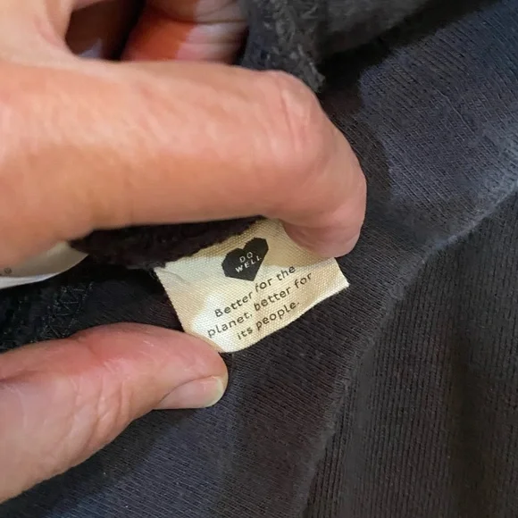 Madewell Sweatshirt, Size Medium, Black/Tan - Picture 7 of 11